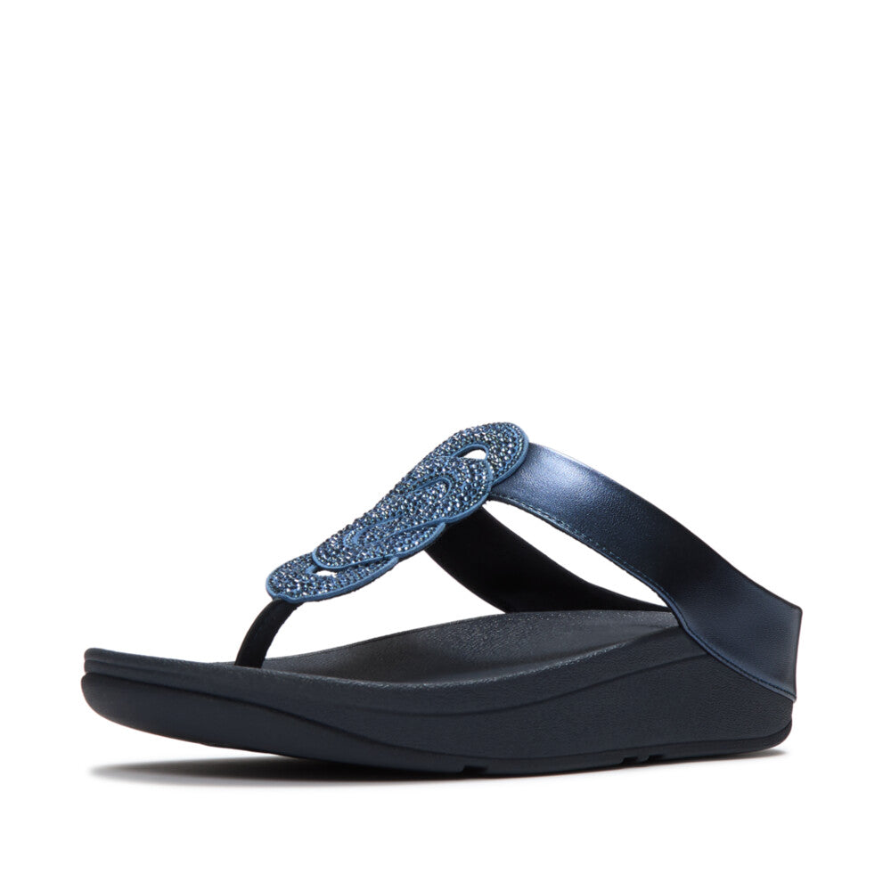 FINO CRYSTAL-TWIST METALLIC TOE-POST SANDALS｜fitflop(フィット