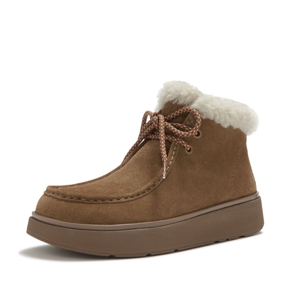 GEN-FF SUEDE SHEARLING LACE UP BOOTS｜fitflo(フィットフロップ)公式