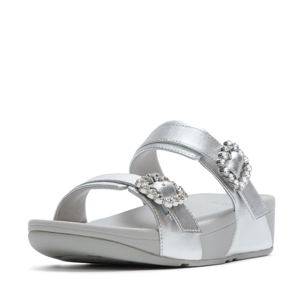 GRACIE JEWEL-DELUXE METALLIC-LEATHER FLIP-FLOPS｜fitflop(フィット