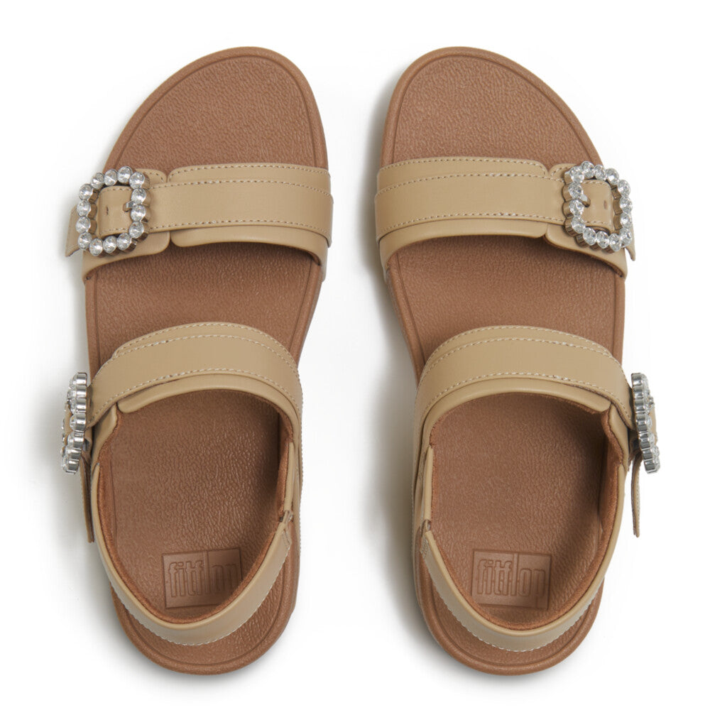 LULU GLITTERDUST CROSS SLIDES｜fitflop(フィットフロップ)公式