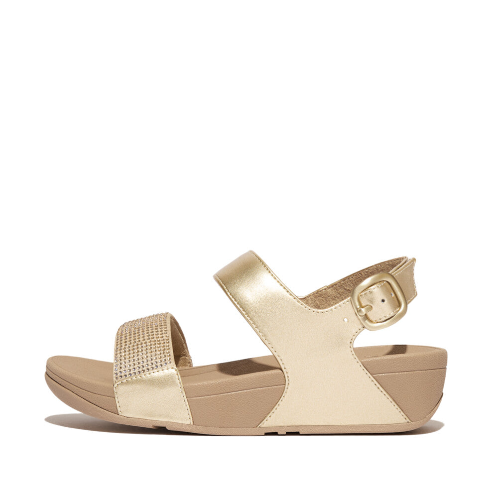 LULU CRYSTAL EMBELLISHED BACK-STRAP SANDALS｜fitflop