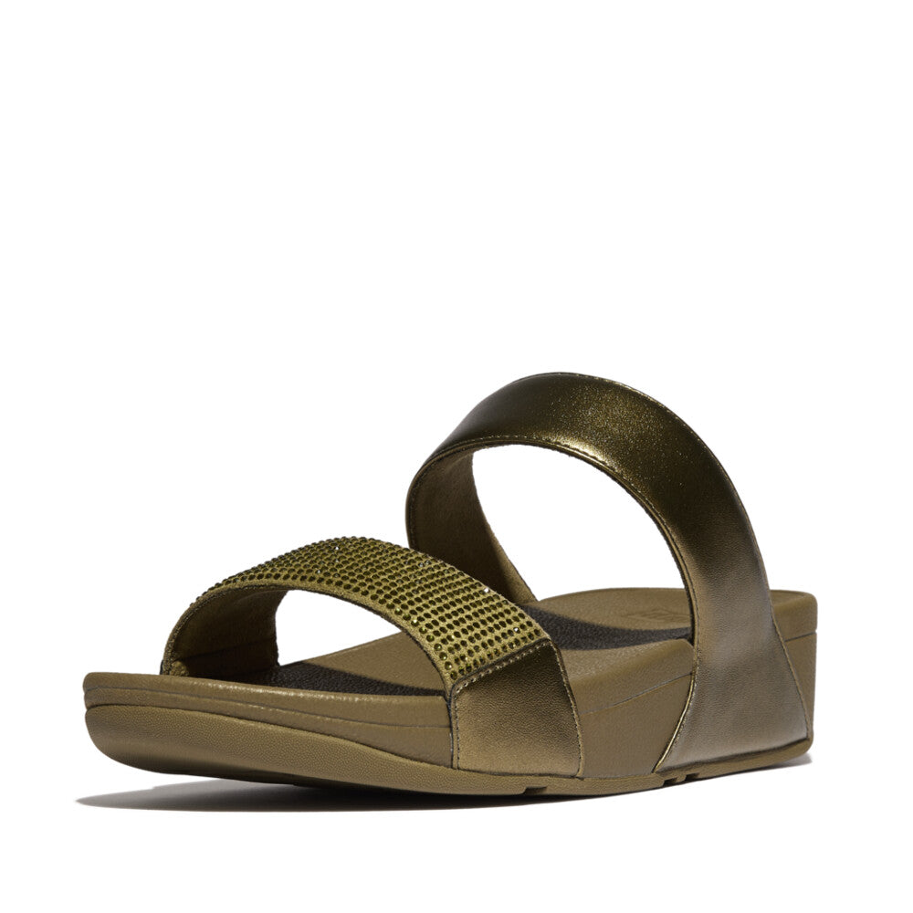 FitFlop LULU Cristal Slides Sandal ☆ フィットフロップ LULU ルル クリスタル エンベリッシュド スライド |fitflop