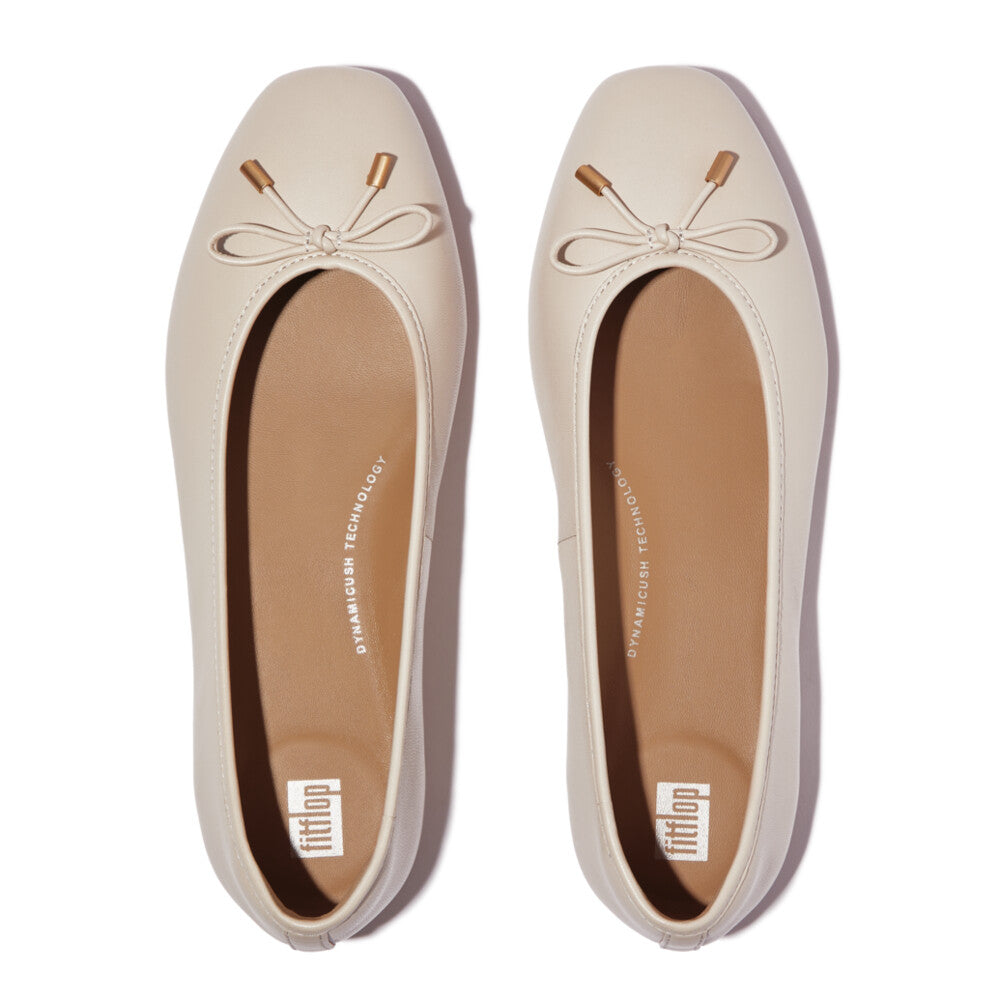 DELICATO BOW SOFT LEATHER BALLET FLATS｜fitflop(フィット