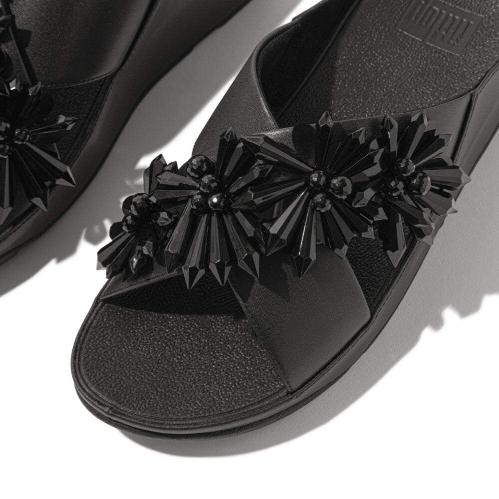 RUMBA スターバーストビーズ クロス スライド｜fitflop(フィット