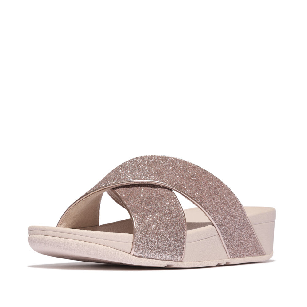LULU CRYSTAL-MIX METALLIC CROSS SLIDES｜fitflop(フィットフロップ)公式