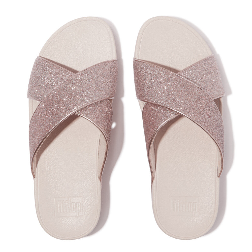 FINO CRYSTAL-CHAIN LEATHER TOE-POST SANDALS｜fitflop(フィット