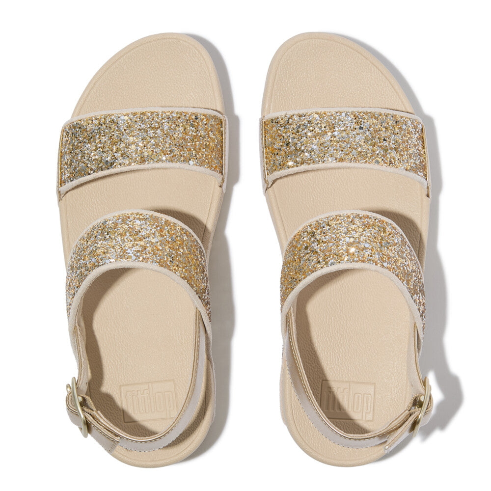 LULU MULTI-TONAL GLITTER BACK-STRAP SANDALS｜fitflop(フィット