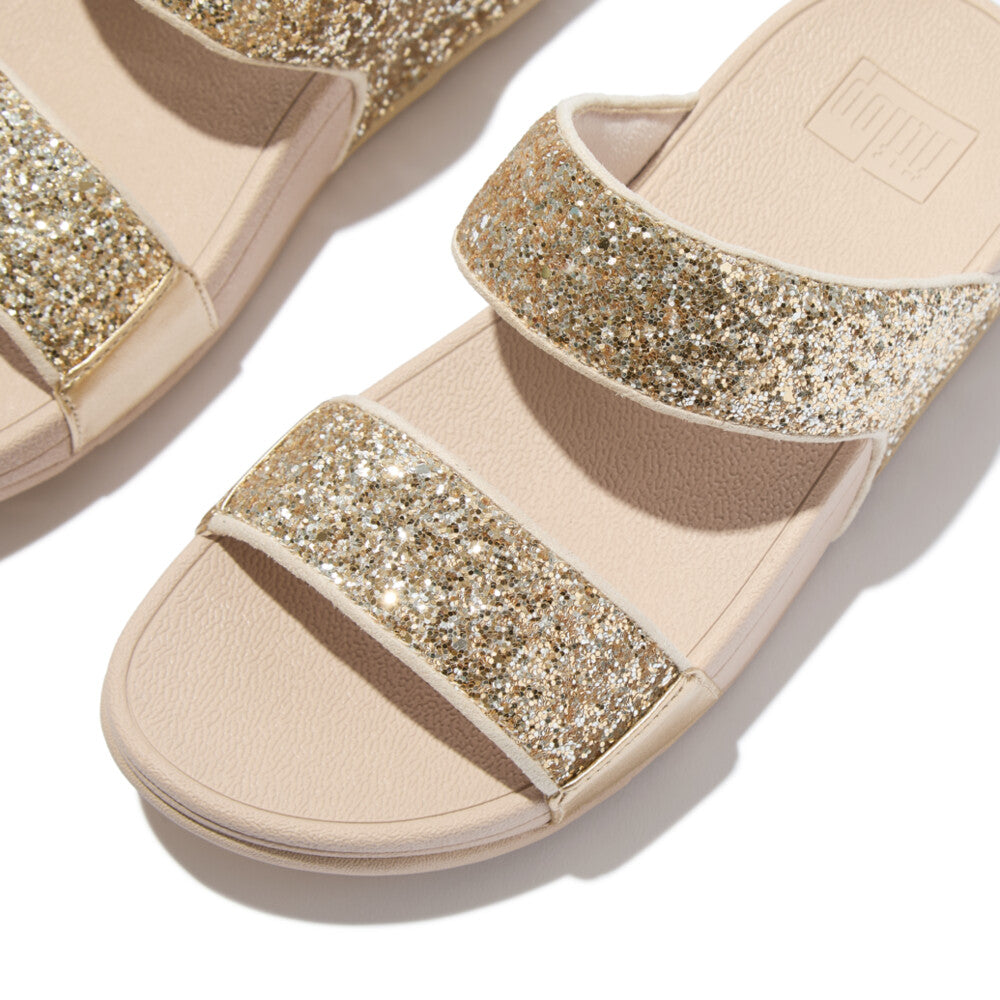 LULU MULTI-TONAL GLITTER SLIDES｜fitflop(フィットフロップ)公式