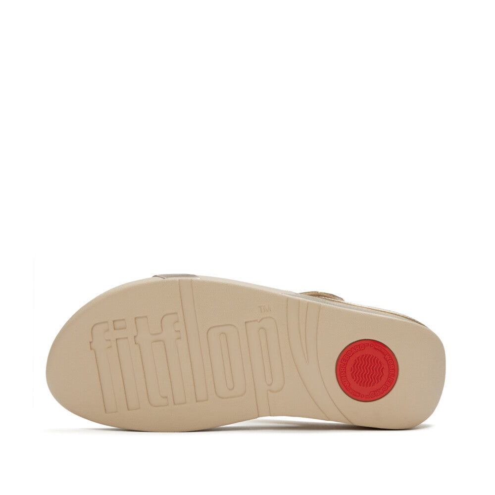 GRACIE JEWEL-DELUXE METALLIC-LEATHER FLIP-FLOPS｜fitflop(フィット